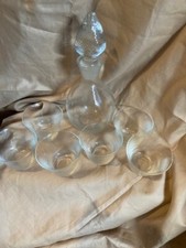 Small decanter and - , glasses