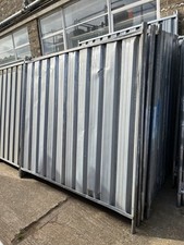 Solid Metal temporary site fencing panel - 1 foot and 1 clip included