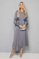 Wallis Blue Fit & Flare Dress Womens Occasion Dresses