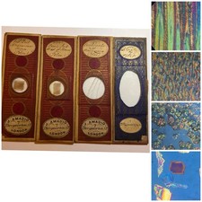 Antique Group Of 4 Microscope Slides. Polarising Subjects. By Topping.