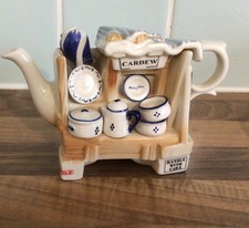 Vintage  Small Paul Cardew Made in England China Market Stall Teapot Collectable