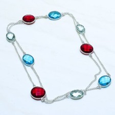 Garnet, Blue Topaz, Apatite