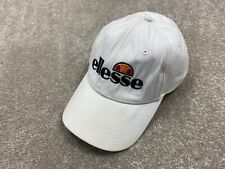 Ellesse Cap White Embroidered Logo Hat Adult Adjustable One Size Cotton