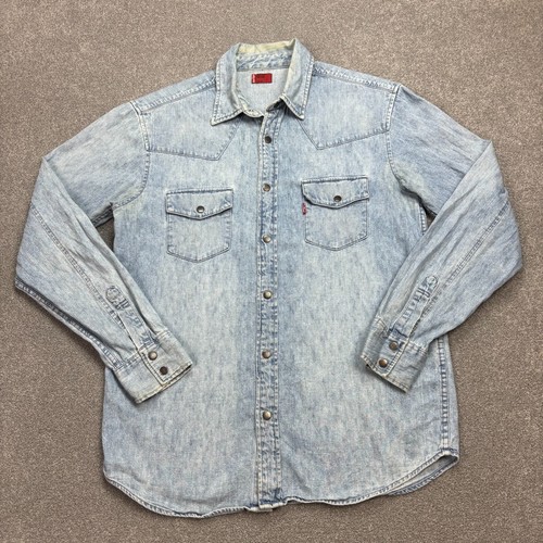 Levis denim shirt adult medium - levis,