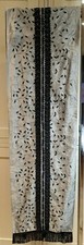 East Vintage Special Occasion Table Decoration Runner. Black Silver Sequined...