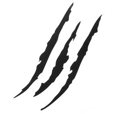 S to XL CLAW SCRATCH wall car