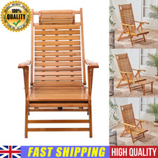 Bamboo Wooden Recliner Outdoor