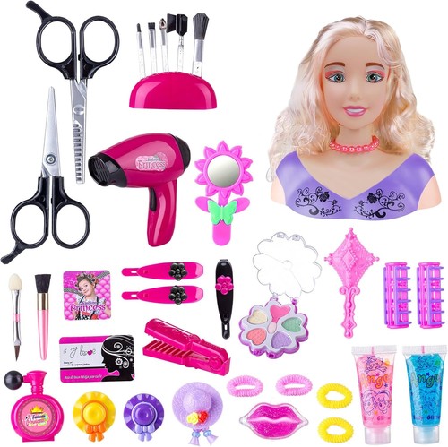 Kids hairdressing doll - doll, head