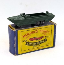 Matchbox Moko Lesney No. 55a DUKW Amphibious Vehicle (METAL WHEELS) - Boxed