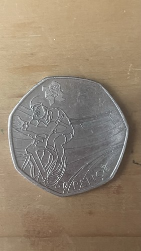 2011 50p olympic cycling fifty - 50p,