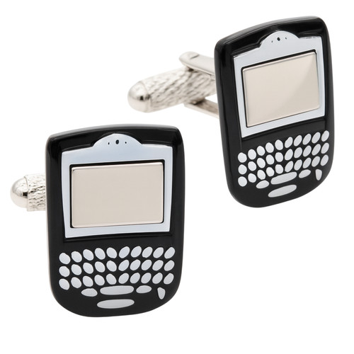 Blackberry phone cufflinks - cufflinks,