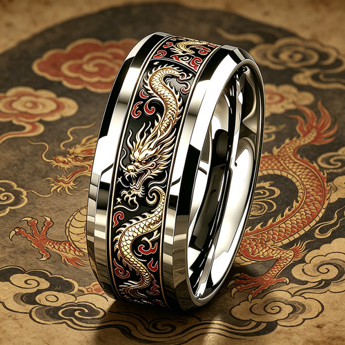 Mens dragon ring - mens,