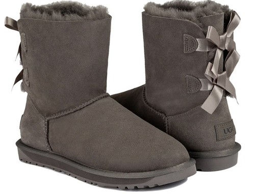 Bnwt grey classic - grey, bow