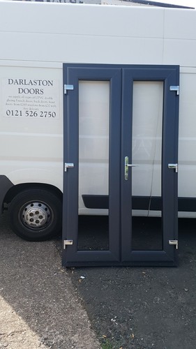 Anthracite grey white upvc - on,