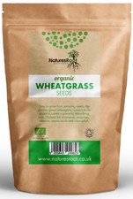 Certified Organic Wheatgrass Seeds - Juicing | Sprouting | Cat Grass | Grinding 