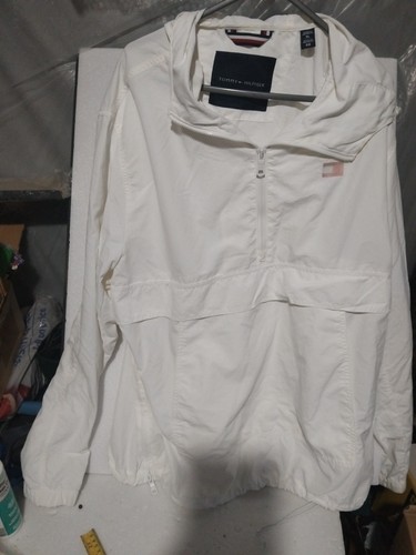 Tommy hilfiger white anorak - hilfiger,