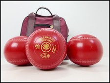 Lawn Bowls Thomas Taylor Cherry Red Greenmaster Pro-Line Size 4 Heavy