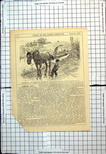 Antique old print - print, punch