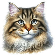Brown Siberian Cat Vinyl