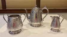 Antique 3 piece silver plated