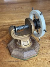 Antique Pat 1949 Cream Bakelite Nutcracker Brass Ships Wheel