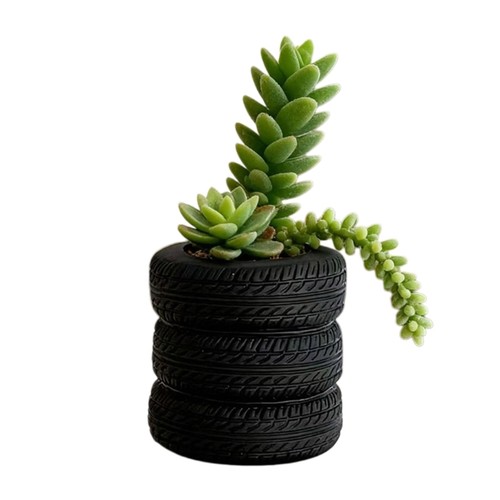 Artistic recycled tire shape - artistic,