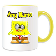 Personalised Gift SpongeBob Mug Money Box Cup Funny Novelty Penguin Cartoon Name