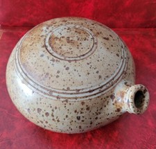 Bottle or hot water bottle in stoneware