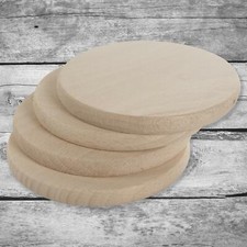 Plain Beechwood Round 9cm
