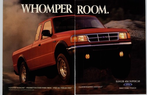 1993 red ford ranger - red,