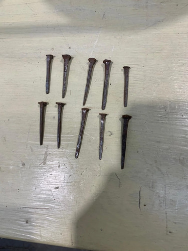 Blacksmith made nails - set, of