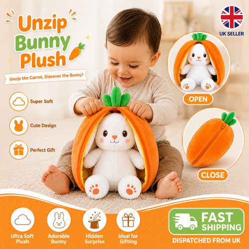 Unzip bunny plush toy - plush,