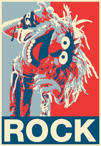 Animal muppets rock poster - muppets,