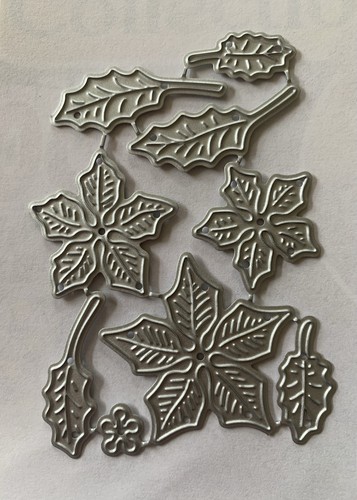 Poinsettia metal cutting die - cutting,