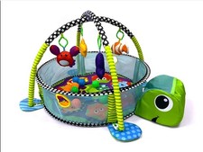 Turtle Baby Gym 3 in 1 Activity Play Floor Mat Ball Pit & Toys Babies Playmat