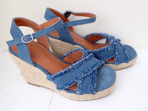 Marks and spencer denim wedge - marks,