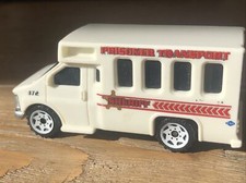 Vintage Matchbox Chevy Transport Bus Prisoner Transport Van 1998 1:64 White