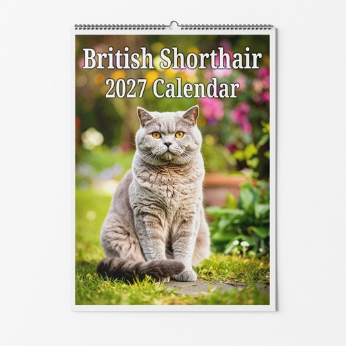 British shorthair cat wall - british,