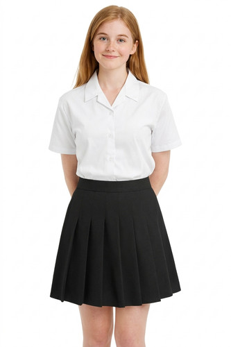 Girls white short sleeve - girls,