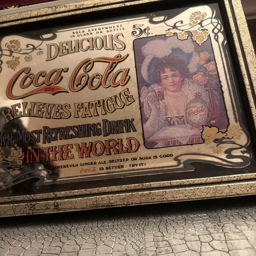Vintage coca cola mirror - vintage,
