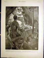 Original Old Antique Print