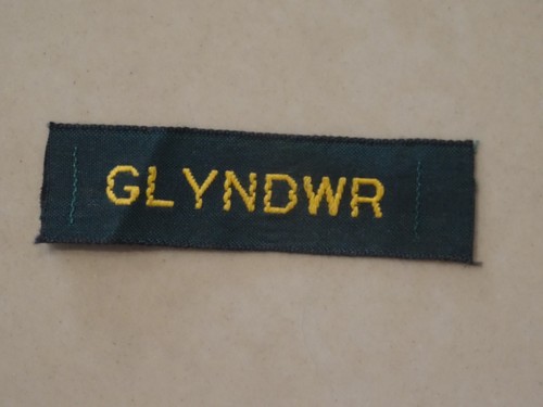 Glyndwr scout name tape badge - glyndwr,