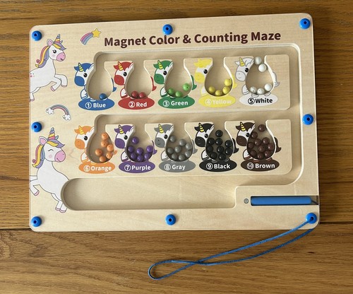 Magnetic maze montessori toy - magnetic,