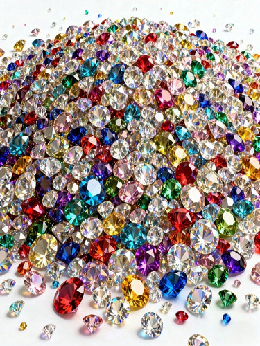 500pcs acrylic crystal diamond - 500pcs,