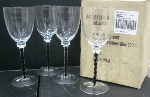 Black spiral swirl stem - black,