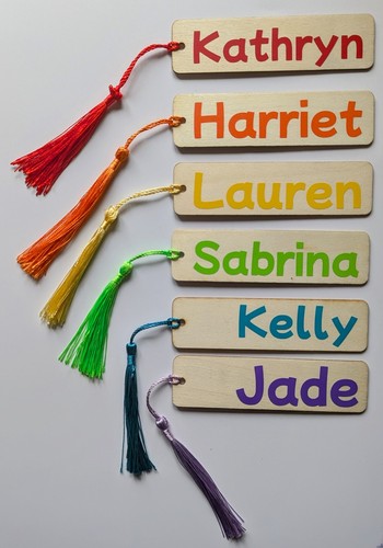 Wooden bookmark personalised - bookmark,,