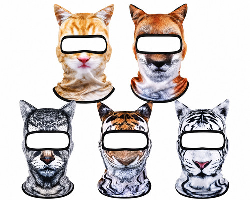 Animal ski balaclava full - 3d,