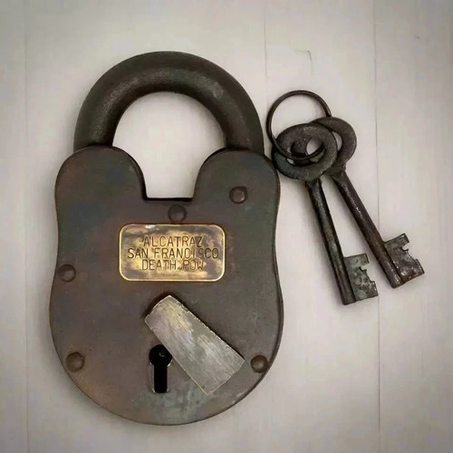 Antique padlock lock - antique, 5''