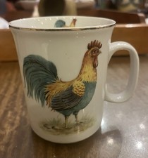 Handsome Cockerel Mug. Gold Rim. VGC