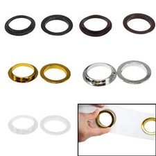 40mm Plastic Eyelets For Curtain Header Heading Tape 8 Pack Grommet Ring Round